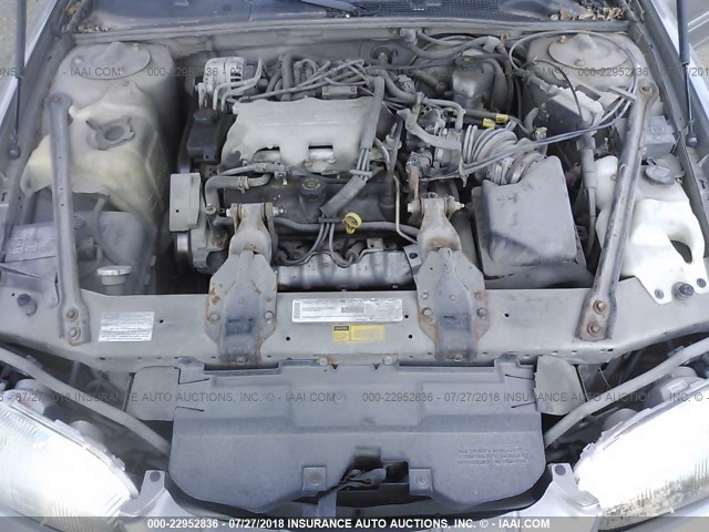 2G1WL52M1X9144180 - 1999 CHEVROLET LUMINA LS SILVER photo 10