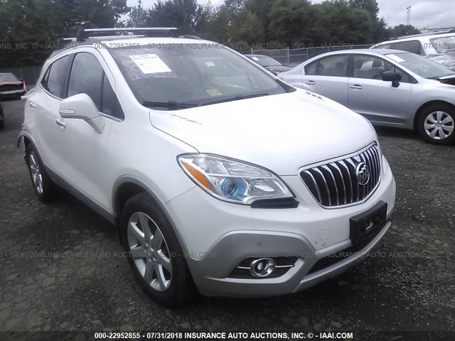 KL4CJHSBXFB163057 - 2015 BUICK ENCORE PREMIUM WHITE photo 1