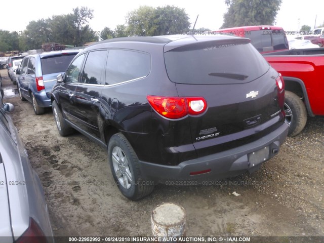 1GNEV23DX9S150899 - 2009 CHEVROLET TRAVERSE LT PURPLE photo 3