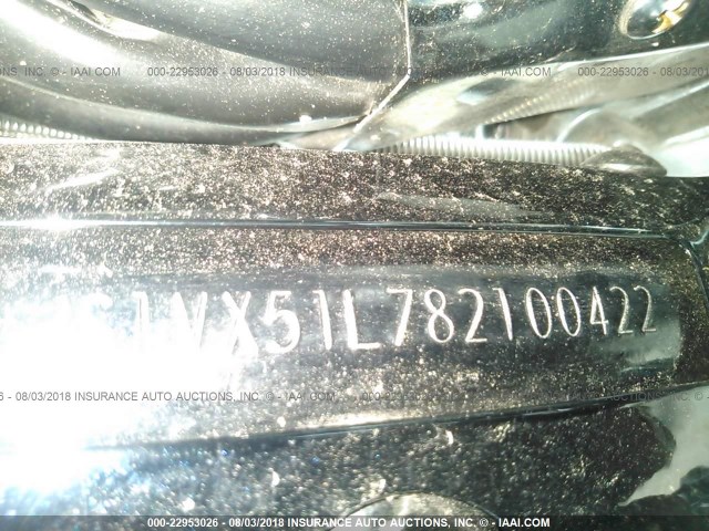 JS1VX51L782100422 - 2008 SUZUKI VS1400 BLACK photo 10