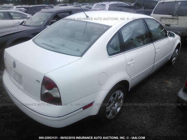 WVWRH63B01E153059 - 2001 VOLKSWAGEN PASSAT GLX 白色 照片 4