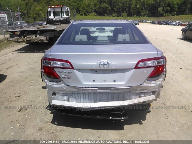 4T4BF1FK8DR305381 - 2013 TOYOTA CAMRY L/SE/LE/XLE WHITE photo 6