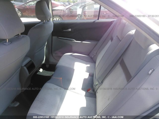 4T4BF1FK8DR305381 - 2013 TOYOTA CAMRY L/SE/LE/XLE WHITE photo 8