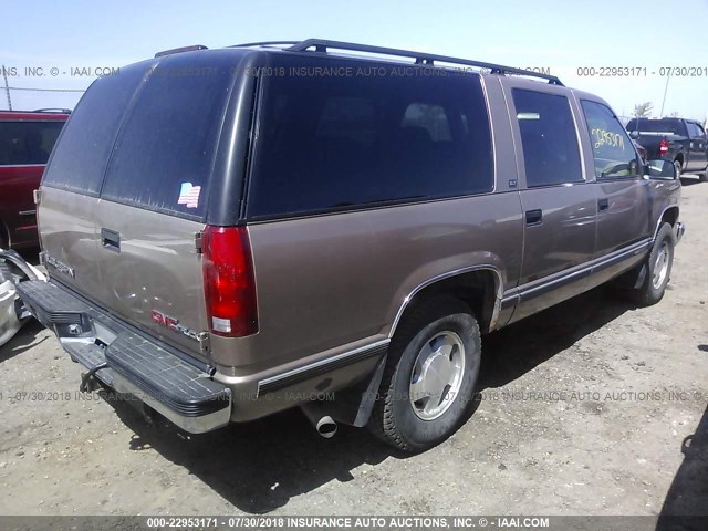 3GKFK16R9TG517379 - 1996 GMC SUBURBAN K1500 TAN photo 4