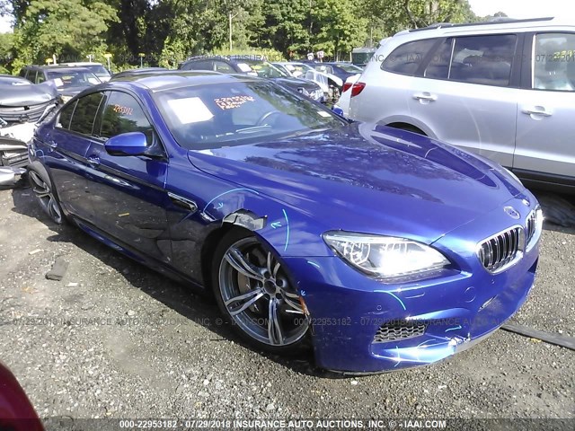 WBS6C9C55EDV73529 - 2014 BMW M6 GRAN COUPE Dark Blue photo 1