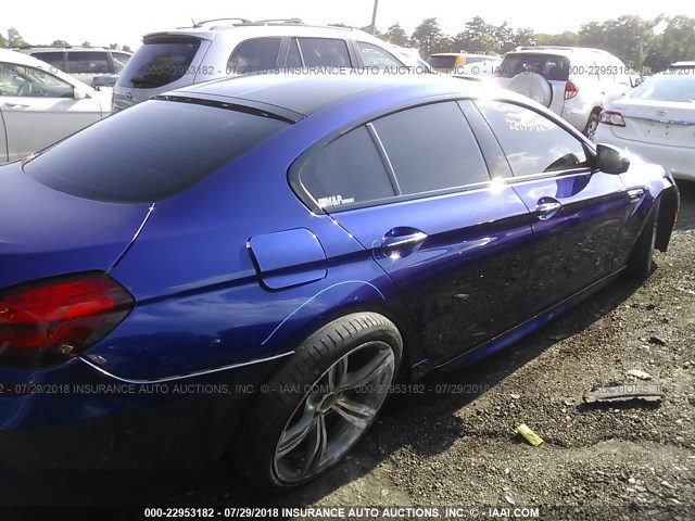 WBS6C9C55EDV73529 - 2014 BMW M6 GRAN COUPE Dark Blue photo 6