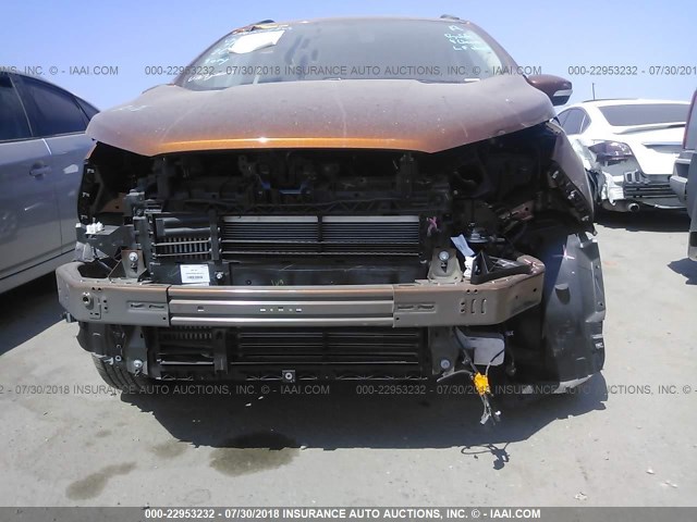 MAJ3P1TE4JC172222 - 2018 FORD ECOSPORT SE BROWN photo 6