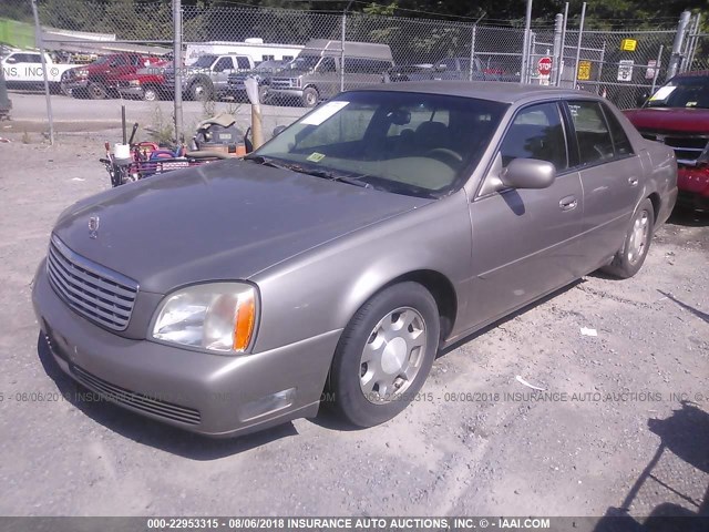 1G6KD54Y81U248309 - 2001 CADILLAC DEVILLE SILVER photo 2