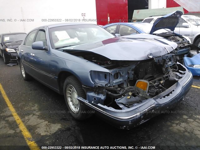 1LNHM81W1YY871037 - 2000 LINCOLN TOWN CAR EXECUTIVE Синий фото 1