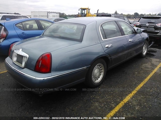 1LNHM81W1YY871037 - 2000 LINCOLN TOWN CAR EXECUTIVE Синий фото 4