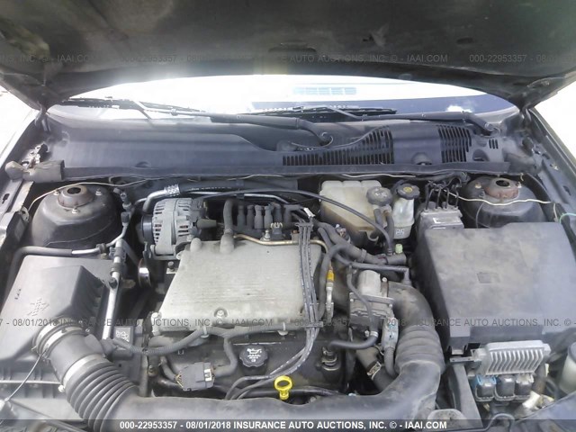 1G1ZT52815F186188 - 2005 CHEVROLET MALIBU LS BLACK photo 10