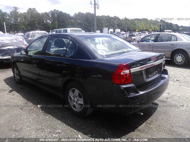 1G1ZT52815F186188 - 2005 CHEVROLET MALIBU LS BLACK photo 3