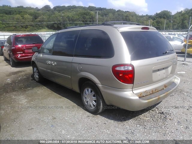 2D8GP44L77R323050 - 2007 DODGE GRAND CARAVAN SXT TAN photo 3