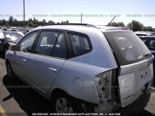 KNAFG526977120978 - 2007 KIA RONDO LX/EX SILVER photo 3