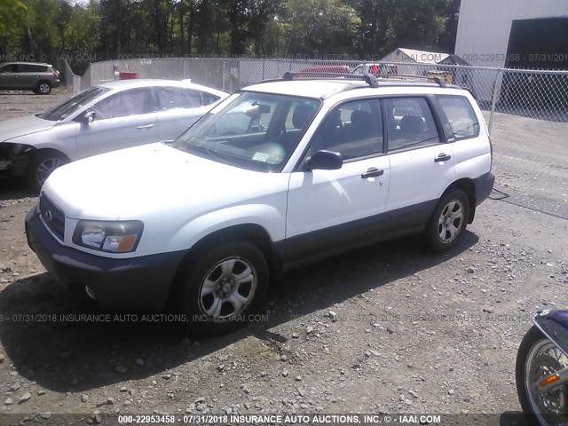 JF1SG63653H755986 - 2003 SUBARU FORESTER 2.5X WHITE photo 2