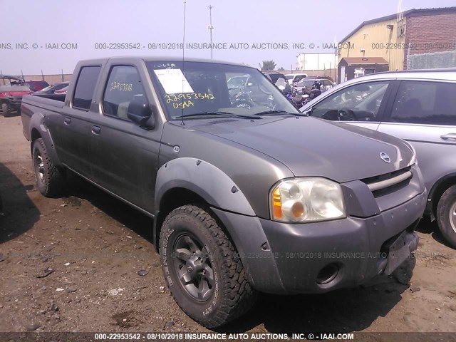 1N6ED29Y92C386091 - 2002 NISSAN FRONTIER CREW CAB XE/CREW CAB SE BROWN photo 1