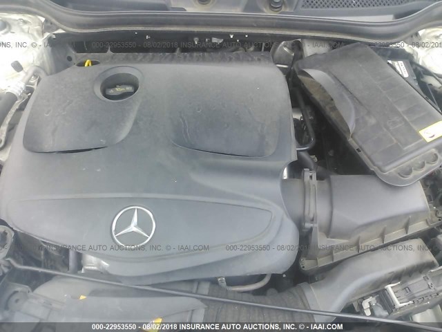 WDDSJ4EB7EN065838 - 2014 MERCEDES-BENZ CLA 250 WHITE photo 10