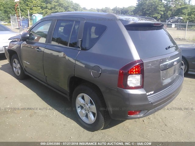 1C4NJCBA0ED801022 - 2014 JEEP COMPASS SPORT GRAY photo 3