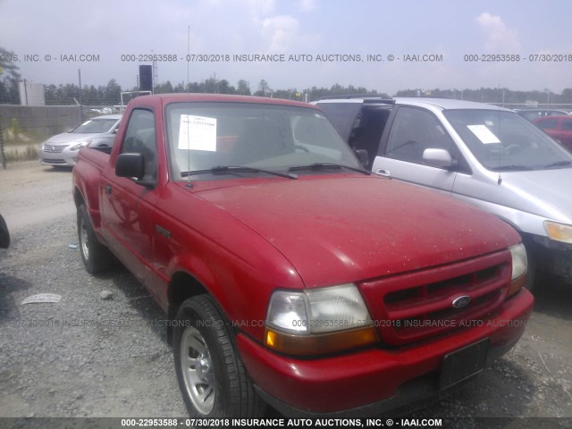 1FTYR10VXYPA25985 - 2000 FORD RANGER RED photo 1