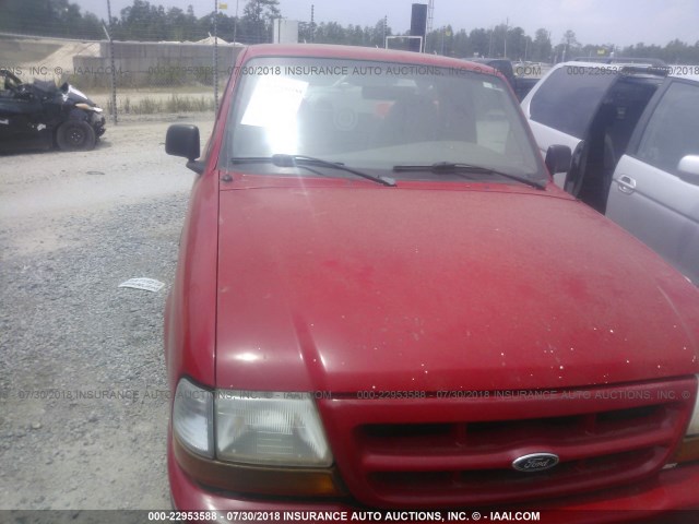 1FTYR10VXYPA25985 - 2000 FORD RANGER RED photo 6