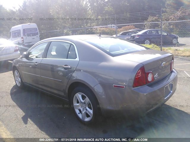 1G1ZB5EB6AF292527 - 2010 CHEVROLET MALIBU LS თაფლისფერი ფოტო 3