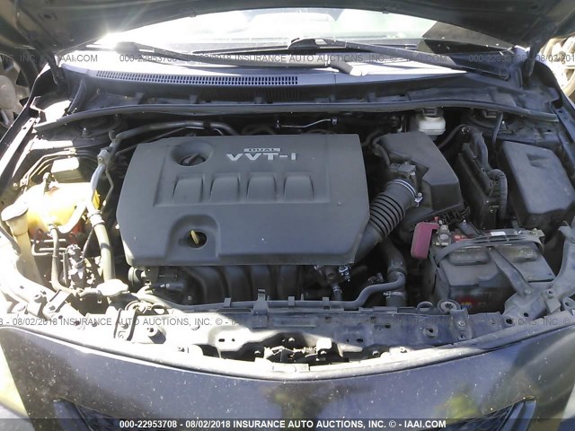 2T1BU4EE3AC414454 - 2010 TOYOTA COROLLA S/LE/XLE BLUE photo 10