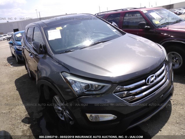 5XYZW3LA8DG029290 - 2013 HYUNDAI SANTA FE SPORT  GRAY photo 1