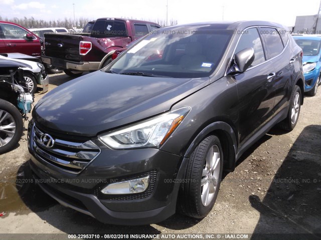 5XYZW3LA8DG029290 - 2013 HYUNDAI SANTA FE SPORT  GRAY photo 2