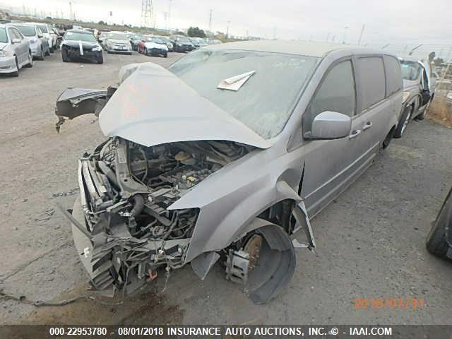 2C4RDGBGXHR636814 - 2017 DODGE GRAND CARAVAN SE GRAY photo 2