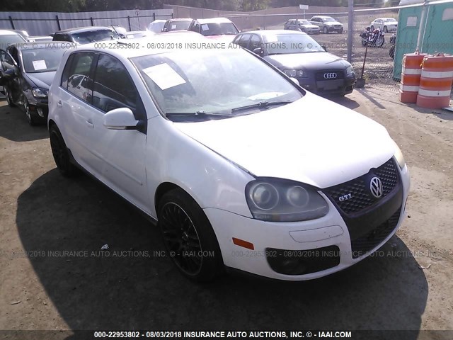 WVWHV71K27W262123 - 2007 VOLKSWAGEN NEW GTI WHITE photo 1