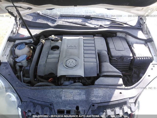 WVWHV71K27W262123 - 2007 VOLKSWAGEN NEW GTI WHITE photo 10