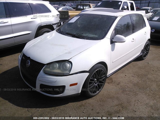 WVWHV71K27W262123 - 2007 VOLKSWAGEN NEW GTI WHITE photo 2