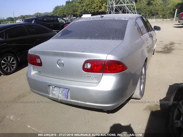 1G4HD57296U159852 - 2006 BUICK LUCERNE CXL SILVER photo 4