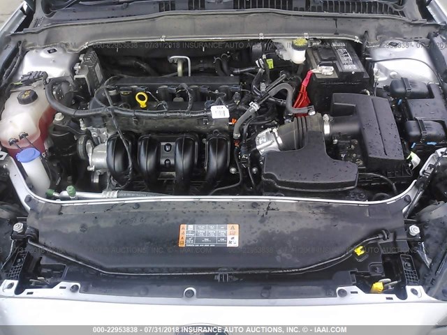 3FA6P0G76HR413342 - 2017 FORD FUSION S 银色 照片 10