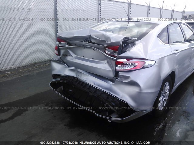 3FA6P0G76HR413342 - 2017 FORD FUSION S 银色 照片 6