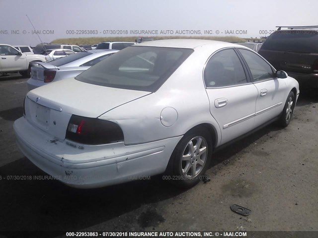 1MEFM50U32A637460 - 2002 MERCURY SABLE GS/GS PLUS WHITE photo 4