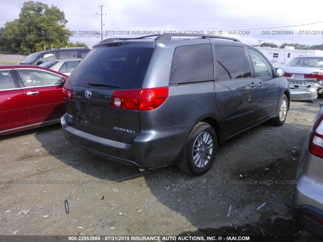 5TDZK22C97S085867 - 2007 TOYOTA SIENNA XLE/XLE LIMITED BLUE photo 4