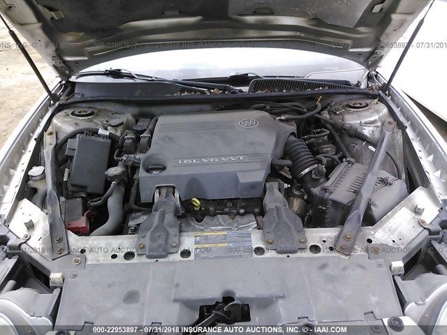 2G4WE567051284105 - 2005 BUICK LACROSSE CXS SILVER photo 10