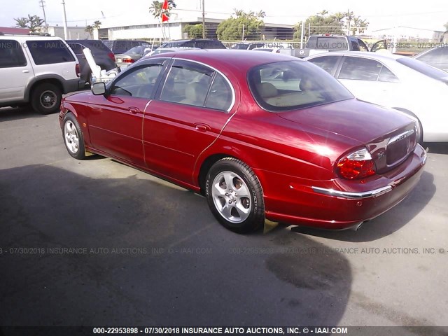 SAJDA01C3YFL62549 - 2000 JAGUAR S-TYPE RED photo 3