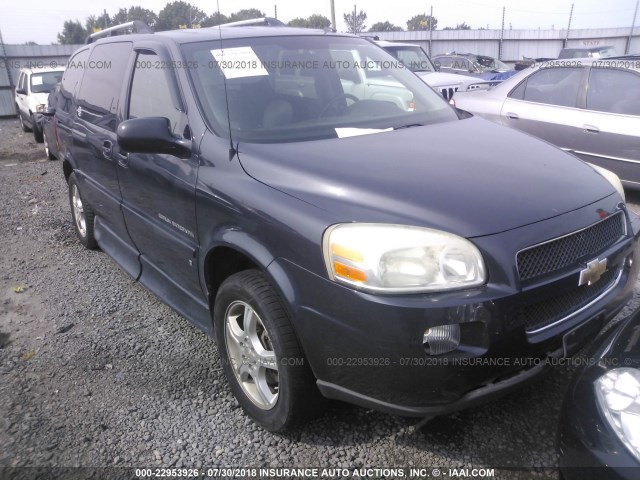 1GBDV13W18D105616 - 2008 CHEVROLET UPLANDER INCOMPLETE Navy photo 1