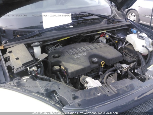 1GBDV13W18D105616 - 2008 CHEVROLET UPLANDER INCOMPLETE Navy photo 10