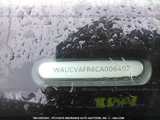 WAUCVAFR6CA006407 - 2012 AUDI S5 PREMIUM PLUS WHITE photo 9