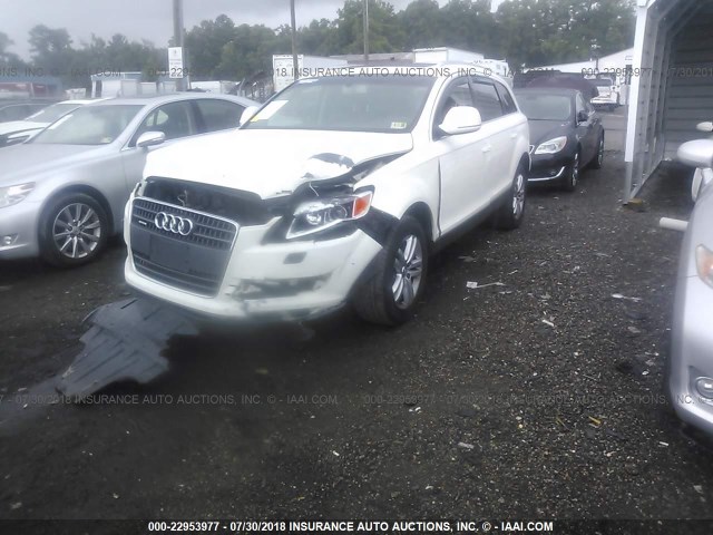 WA1BY74L78D032649 - 2008 AUDI Q7 3.6 QUATTRO PREMIUM WHITE photo 2