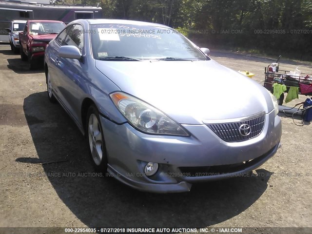 4T1CE38P64U809028 - 2004 TOYOTA CAMRY SOLARA SE/SLE ღია ლურჯი ფოტო 1