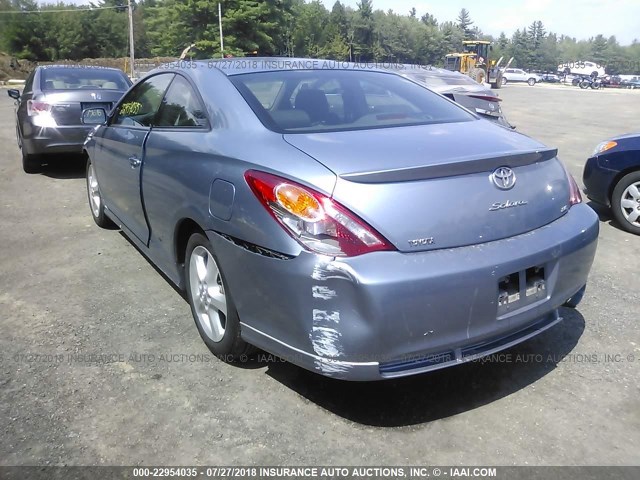 4T1CE38P64U809028 - 2004 TOYOTA CAMRY SOLARA SE/SLE ღია ლურჯი ფოტო 3