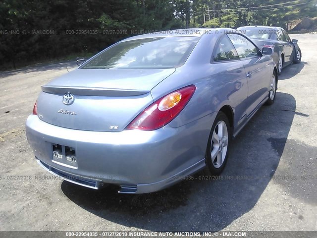 4T1CE38P64U809028 - 2004 TOYOTA CAMRY SOLARA SE/SLE ღია ლურჯი ფოტო 4