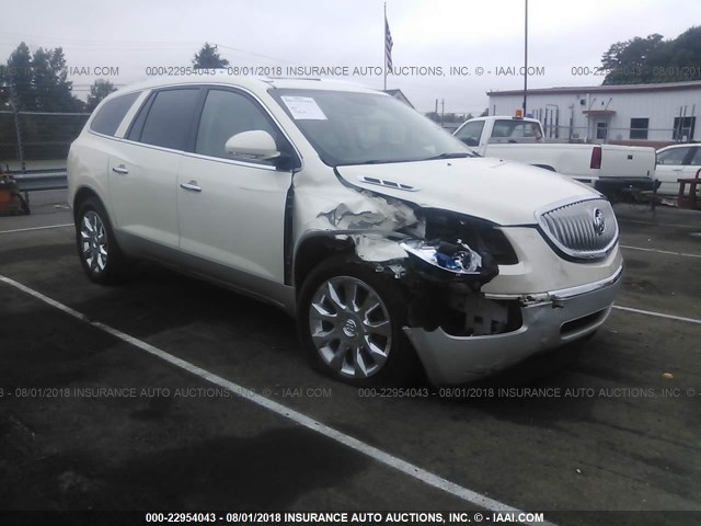 5GAKRCED5BJ271484 - 2011 BUICK ENCLAVE CXL WHITE photo 1