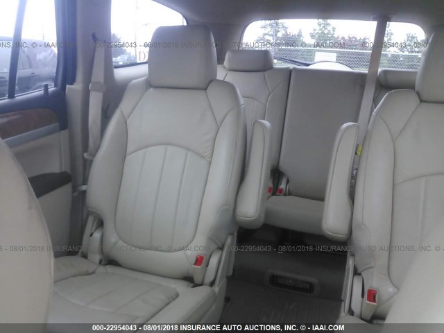 5GAKRCED5BJ271484 - 2011 BUICK ENCLAVE CXL WHITE photo 8