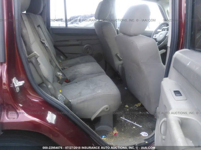 1J8HH48K78C105520 - 2008 JEEP COMMANDER SPORT მუქწითელი ფოტო 8