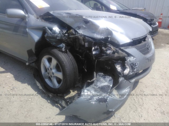 4T1FA38P06U083176 - 2006 TOYOTA CAMRY SOLARA SE/SLE ტალღისფერი ფოტო 6